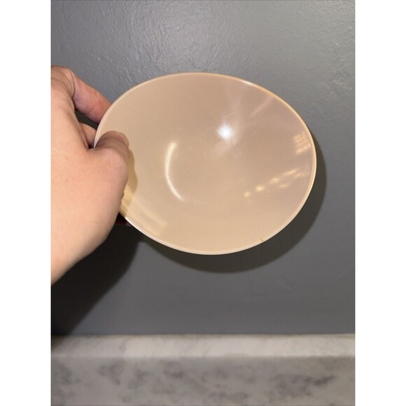 Fostoria Melamine Fawn Taupe Set Of 4 Casual Flair Bowls And 1 Sugar Bowl No Lid - Picture 11 of 11